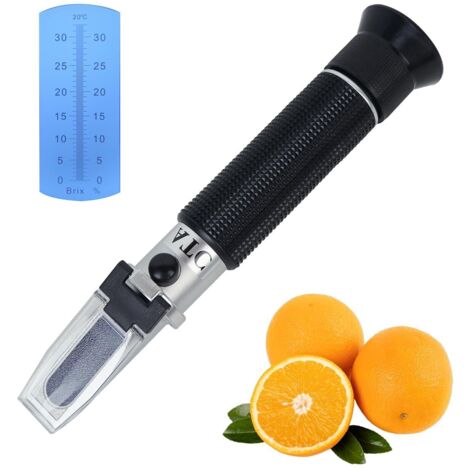 TONYSA Oenologue Réfractomètre Brix 0-32% (Sucre) avec ATC pour Winemaker vinificateur viticulteur vin bière Fruits Fruit de Vin Réfractomètre pour mesurer la Sucre