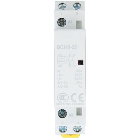 YOSOO Contacteur AC normalement ouvert Contacteur de bobine AC 220V 32A