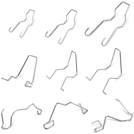 TONYSA Lot de 9 clips à ressort de fixation d'ampoule, clips à ressort de fixation de phare, clips à ressort de fixation d'ampoule de feu de croisement en acier inoxydable, adaptés aux modèles H1/H3/H