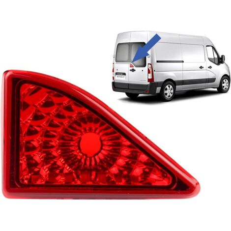 Générique Troisième Feu Stop Feux arrière Feu porte arrière Rouge Compatible avec Renault Master 3 Opel Movano Vauxhall Movano Nissan NV 400 Interstar (2010+) 93197475 265900021R