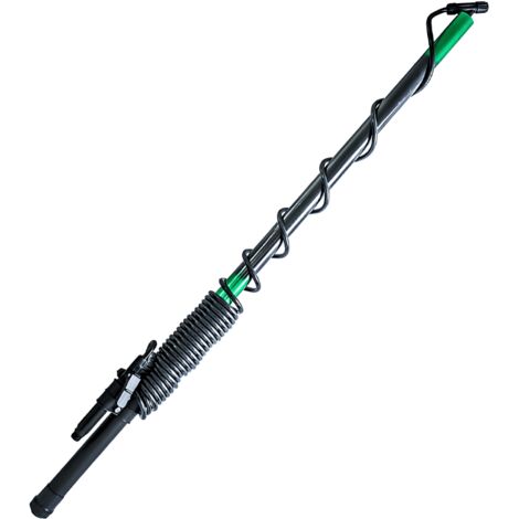 Phoenix – Perche télescopique 5,4m pour pulvérisateurs Pro Sprayer et Dorsal – Réglable en hauteur – Pour nettoyage en hauteur en toute sécurité