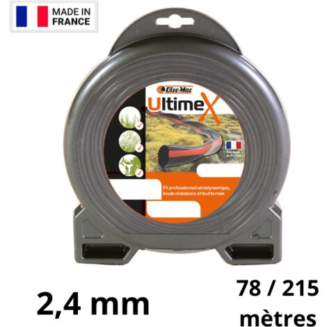 Fil débroussailleuse hélicoïdal Oleo Mac Ultime X - 2,40 mm  78 mètres (1/3)