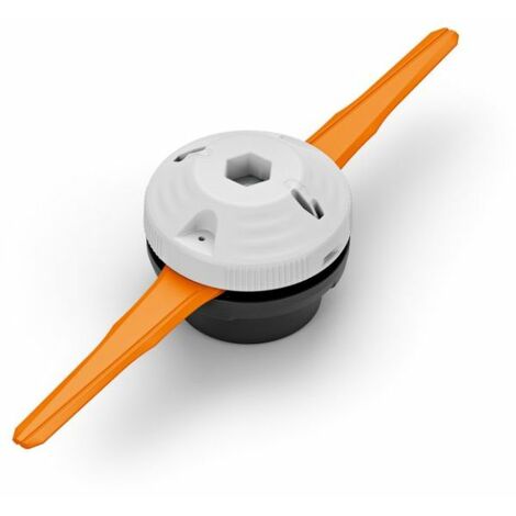 Tête de débroussailleuse PolyCut 6-2 – 2 couteaux en plastique – Cercle de coupe 330 mm – Compatible avec débroussailleuses Stihl
