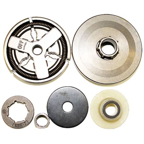 Embrayage centrifuge complet tronçonneuse – Compatible Parkside, Woodster, Scheppach – Roulement à aiguilles Ø12/15 x 4,5