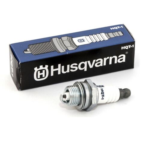 Husqvarna – Bougie d'allumage moteur 2 temps – Performance améliorée – Résistante à l'encrassement et à la corrosion – Compatible débroussailleuses et tronçonneuses - HQT-1