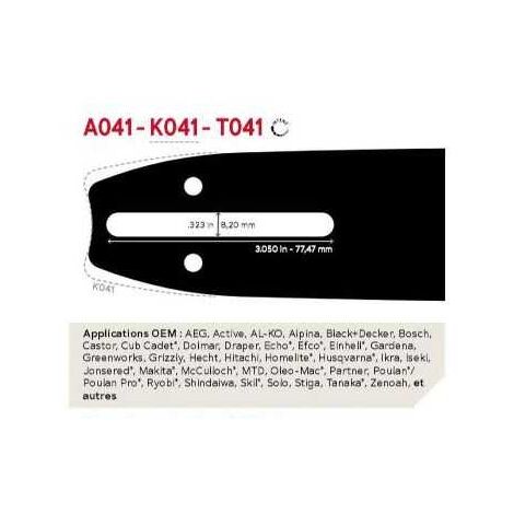 Guide chaîne tronçonneuse Oregon 325 058 PXBK041 AdvanceCut  38cm