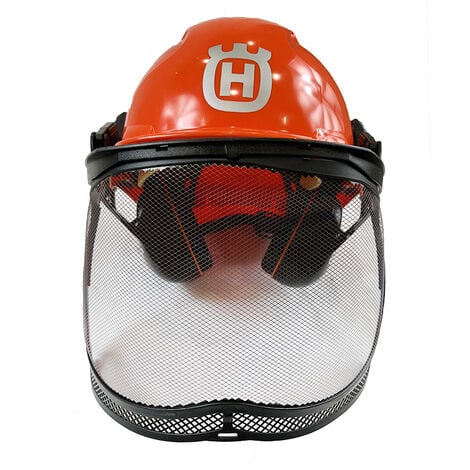 Casque forestier Husqvarna Classic visière grillagée et protecteur d'oreilles