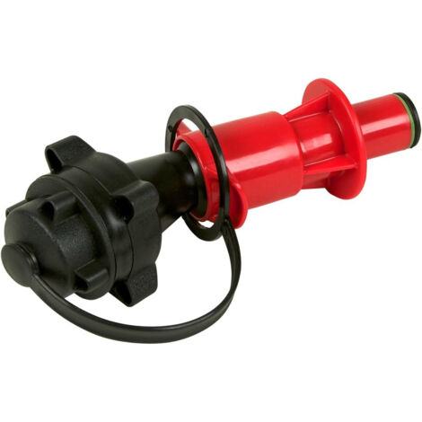 Bec verseur antigoutte pour bidon essence – Compatible avec bidons doubles Oregon – Transfert sans fuite – Couleur rouge et noir