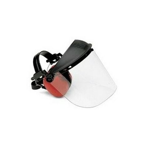 Visiere protection PVC + oreillettes anti bruit