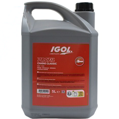 Huile de chaine tronconneuse Igol Timber ISO 150 - 5 litres
