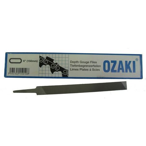 Lime plate affûtage chaîne tronçonneuse 15 cm – Pour tous types de chaînes – Coupe nette sans éclat – Pierre à aiguiser professionnelle – Ozaki