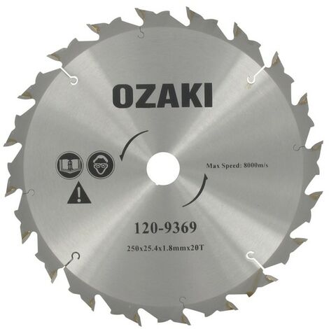 Disque - lame débroussailleuse carbure - axe : 25,4mm