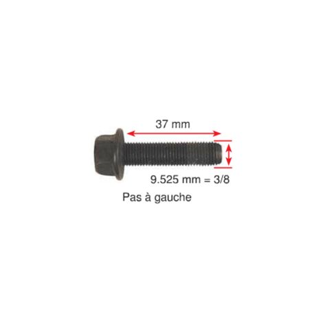 Vis de lame pour tondeuse autoportée – Longueur filetage 37mm – Diamètre 9.4mm – Montage 2 ou 4 lames – Compatible Husqvarna et autres marques