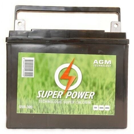 Batterie tondeuse autoportée 12V - 32Ah / CCA: 400A, + à droite