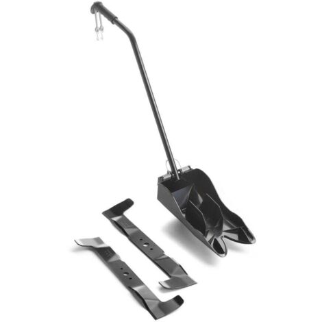 Kit capuchon et lame de mulching pour tracteur tondeuse 102 cm – 1 bouchon et 2 lames – Paillage efficace pour pelouse – Compatible Stiga et Castelgarden