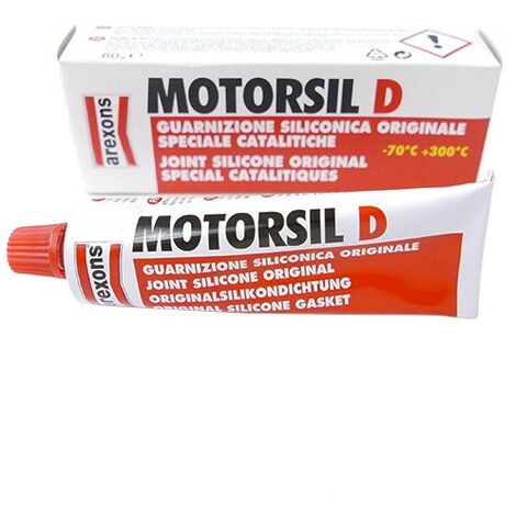 Pâte à joint silicone catalytique Motorsil D – Température -70 à +300°C – Résistance eau, essence, huiles – Densité pour petits trous