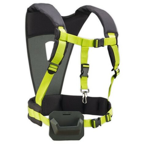 Ryobi – Harnais de sécurité ergonomique pour taille-haies et élagueurs – Répartition du poids optimale – Confort de travail réduit fatigue