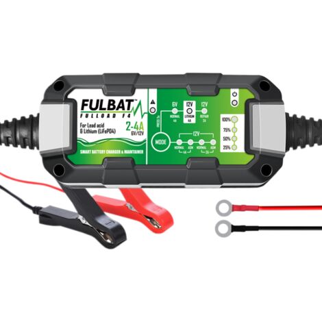 Chargeur Fulbat batterie plomb / lithium 6V-12V (1/3)