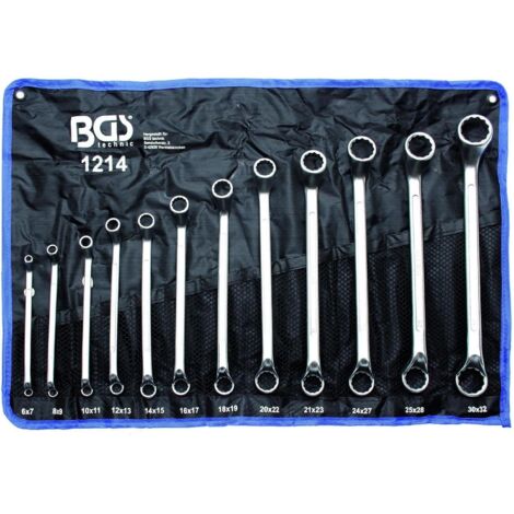 CHIAVI AD OCCHIO POLIGONALE A DOPPIA CURVATURA BGS TECHNIC X 12 CHIAVI