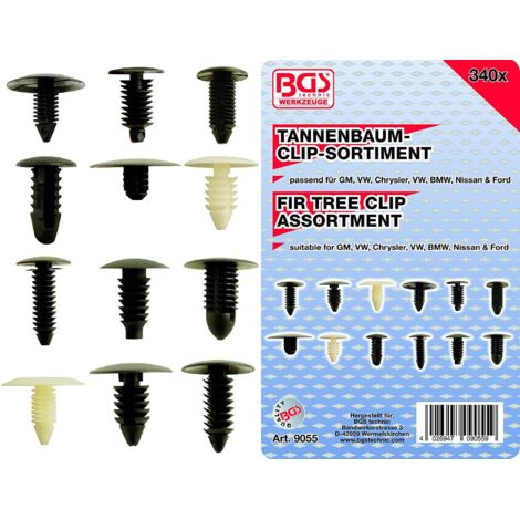 Clip Di Montaggio Auto - 60 Pezzi Plastica Bianca, Per Pannelli Porte E Paraurti - Foto 3