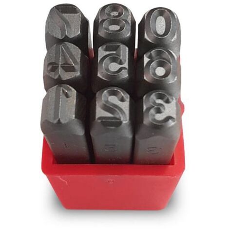 Set Punzoni Numerici Faithfull 8mm - Per Marcatura Metalli E Strumenti - Foto 14