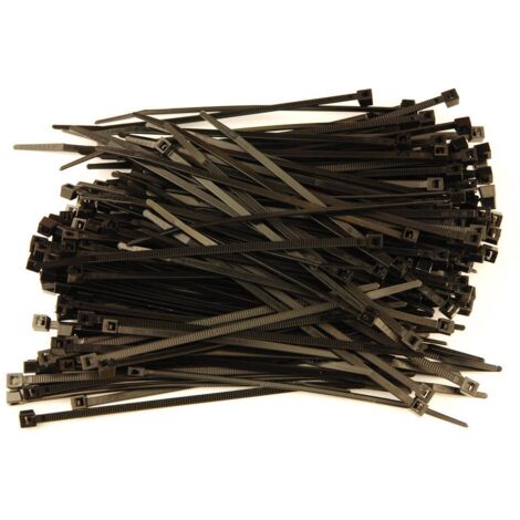 Fascette stringicavo Nero 100 x 2.5 mm - 200 Fascette di cablaggio in plastica