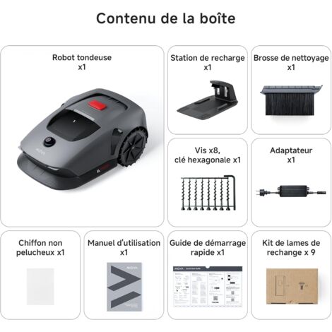SUNTEK Robot Mower Without Limit Cable AI Vision Camera Max 600 M² Accurate Obstacle Avoidance IPX5 Water Protection APP Operable