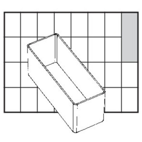Raaco A9-2 Facheinsatz transparent H 47x B 39 x T 109 mm