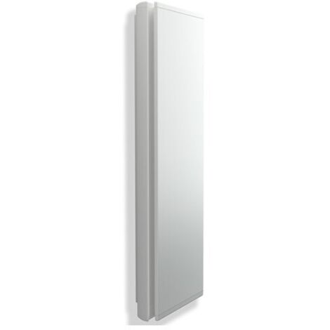 Radiateur électrique vertical 1000W DUAL-THERM – Surface satinée ultra plate – 45 cm – Idéal pour salles de bain avec barres porte-serviettes – Radialight - ICON 2 B