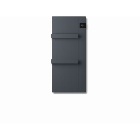 Radiateur sèche-serviettes programmable 750W – Dimensions 40x90cm – Commandes tactiles – Thermostat électronique – Gris anthracite – Radialight (1/7)