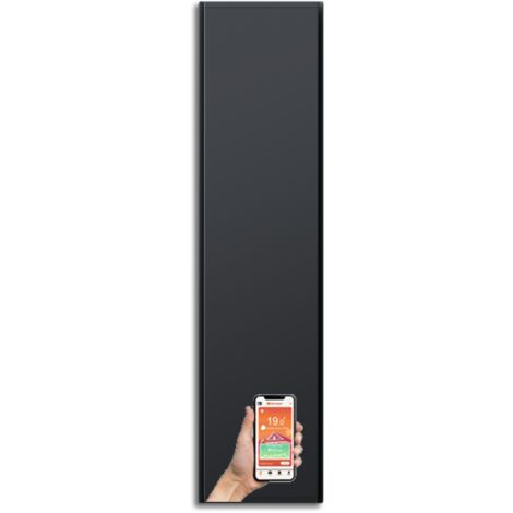 Radiateur électrique vertical 2000W – Double système DUAL-THERM – Wi-Fi intégré – Pour pièces jusqu'à 24 m² – Dimensions 45x180x10,5 cm – Radialight