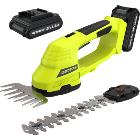 GARDTECH Taille haie sans Fil 20 V, avec Lames Plus Larges, 2000 mAh, Lithium-ION 2 en 1, sans Outil, avec Batterie et Chargeur (1/5)