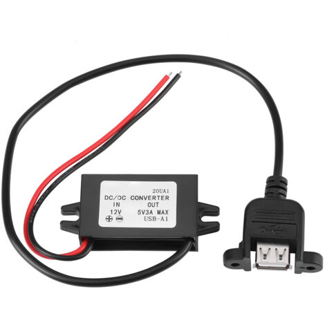 Convertitore DC-DC 12V/24V A USB 5V 3A - Adattatore Per Auto E Solar
