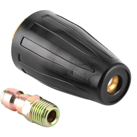 Buse Turbine Rotative 3600 PSI - Buse Nettoyeur Haute Pression 1/4" Quick Connect Noir