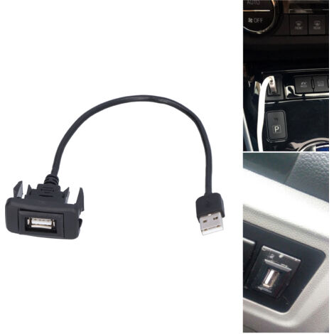 Adaptateur Allume-cigare USB Avec Câble Extension – Double Prise USB Pour Voiture – Neuf, Générique