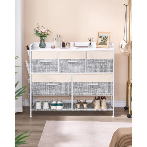 Settimino Alto Como 70 Bianco 6 Cassetti Cassettiera Camera Da Letto Mobile Kit - Foto 3