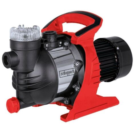 Elektrische Gartenpumpe 1300 W 4,8 bar 6000 l/h Scheppach gp1400jet