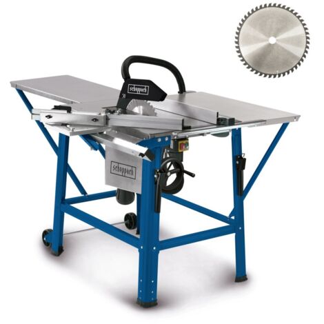 Tischkreissäge TS310 Scheppach 230V - 83mm Schnitthöhe Schiebeschlitten 2. Blatt + Verbreiterung