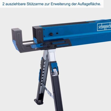 Arbeitsbock MWB700 Scheppach - 2er-Set  9 Stufen von 615 – 820 mm  je Arbeitsbock 600kg