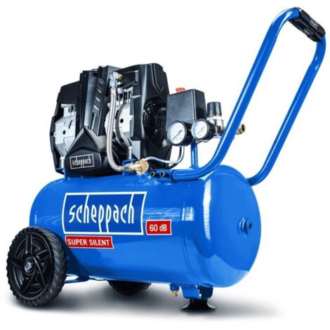Super-Silent Kompressor HC25Si Scheppach Leisekompressor 1100W Leistung 8bar Arbeitsdruck 24L