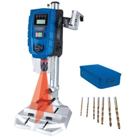 [NEUWERTIG] Scheppach Tischbohrmaschine DP60SE - inkl. Bohrerset  mit LED Display & Laser  1,5-13 mm Bohrfutter