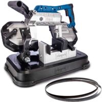 Metallbandsäge MBS1200 Scheppach - 1200W 127mm Schnitthöhe Vario-Speed mit Arbeitstisch & LED