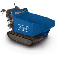Kettendumper DP5000 Scheppach - 5,6 PS Traglast 500 kg Kettenantrieb Hydraulik-Kippbehälter