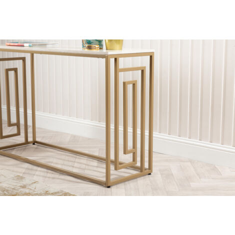 Vanity Living 78cm Console Table for Living Room Furniture, Metal Hallway Table