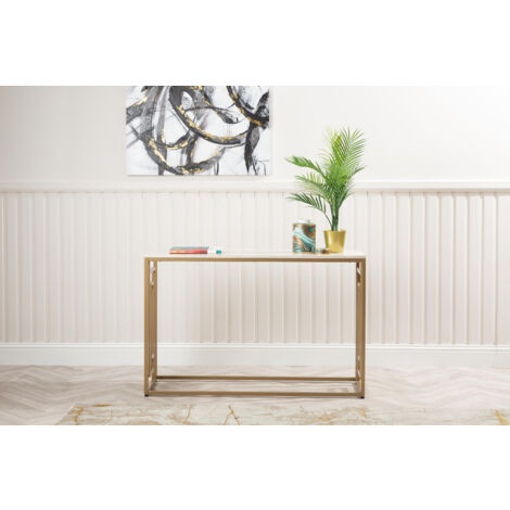 Vanity Living 78cm Console Table for Living Room Furniture, Metal Hallway Table