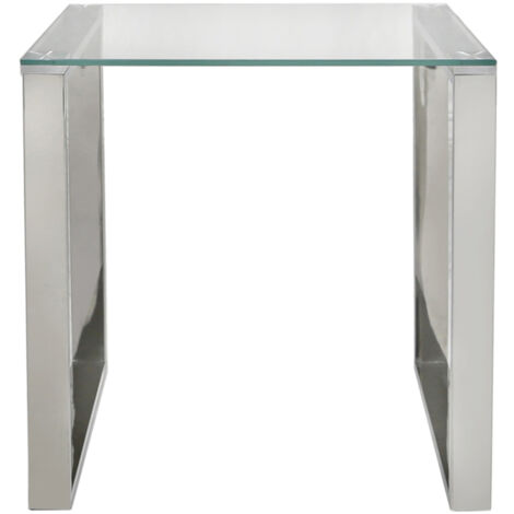 VANITY LIVING  Sofa Side Table for Living Room Furniture, 55cm Bedside Metal Table, End Table