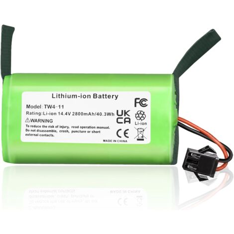 Morpilot Batteria 14.4V 2600mAh Li-ion Per Robot Aspirapolvere – Compatibile Con IKOHS Netbot S14/S15, Eufy RoboVac 11S, Deebot N79S, Lefant M520 E Altri