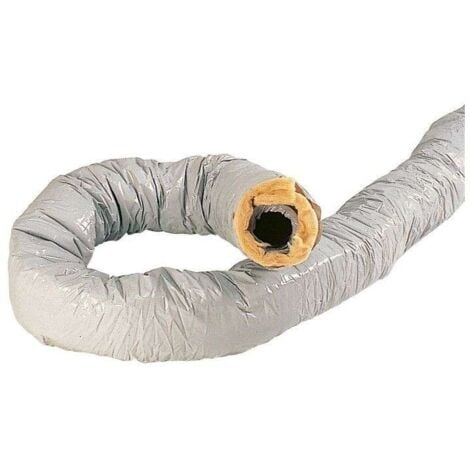 Gaine VMC souple en pvc isolée 25mm ø80 mm 6 mêtres - ATLANTIC