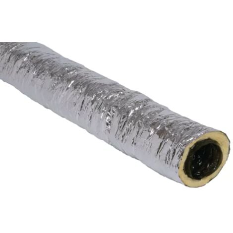 Gaine VMC souple en pvc isolée 25mm ø80 mm 6 mêtres - ATLANTIC