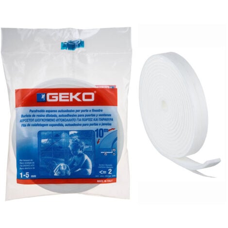 MOUSSE ADHESIVE POUR CALFEUTRAGE 12MMX10M BLANC EN SACHET